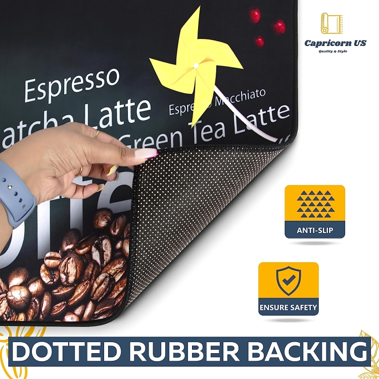 Σετ 2 Αντιολισθητικά Πατάκια Κουζίνας με Σχέδιο Σετ 2 Αντιολισθητικά Πατάκια Κουζίνας με Σχέδιο