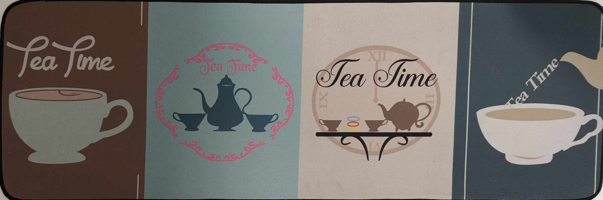 Σετ 2 Αντιολισθητικά Πατάκια Κουζίνας με Σχέδιο Σετ 2 Αντιολισθητικά Πατάκια Κουζίνας με Σχέδιο