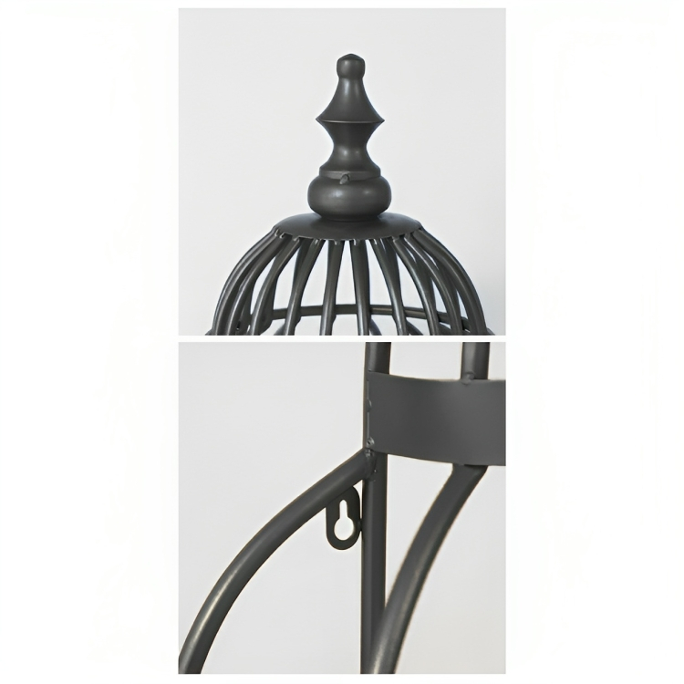 Σετ 2 Διακοσμητικά Μεταλλικά Κλουβιά με 3 Ξύλινα Ράφια - 32x32x130 cm και 40x40x155 cm Σετ 2 Διακοσμητικά Μεταλλικά Κλουβιά με 3 Ξύλινα Ράφια - 32x32x130 cm και 40x40x155 cm