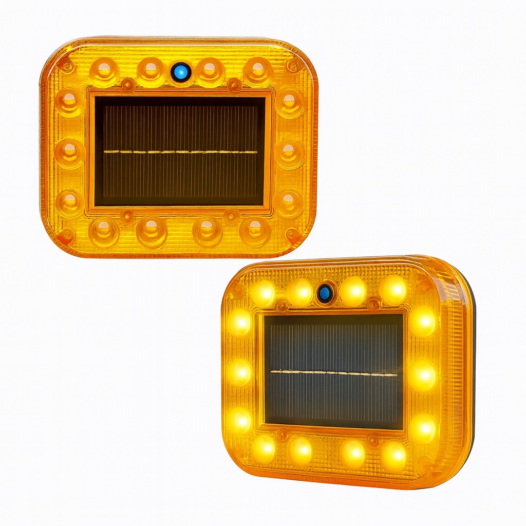 Σετ 2 Ηλιακά Προειδοποιητικά Φώτα LED IP67 85×110mm με Μαγνητική Βάση για Φορτηγά Σετ 2 Ηλιακά Προειδοποιητικά Φώτα LED IP67 85×110mm με Μαγνητική Βάση για Φορτηγά