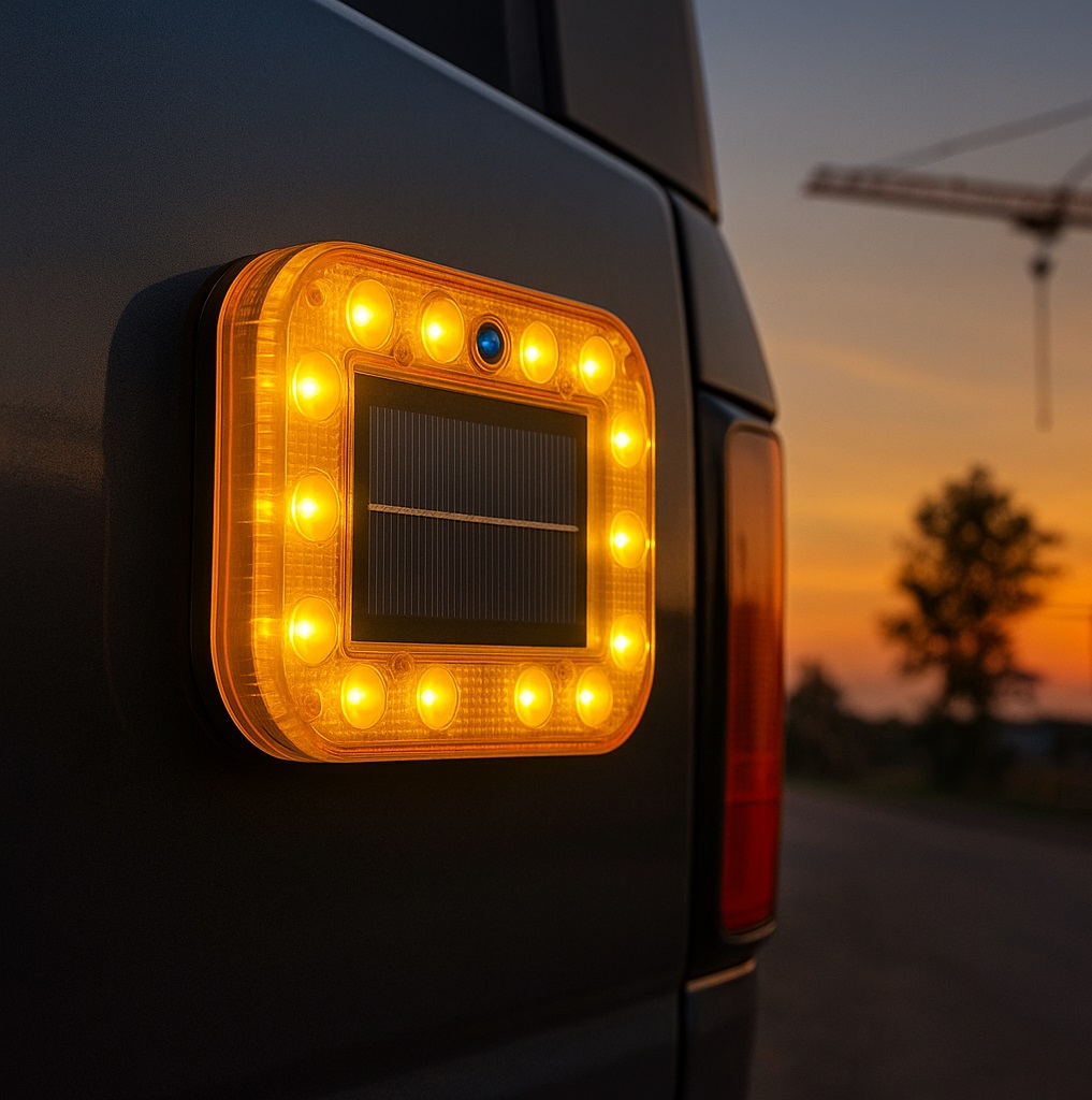 Σετ 2 Ηλιακά Προειδοποιητικά Φώτα LED IP67 85×110mm με Μαγνητική Βάση για Φορτηγά Σετ 2 Ηλιακά Προειδοποιητικά Φώτα LED IP67 85×110mm με Μαγνητική Βάση για Φορτηγά