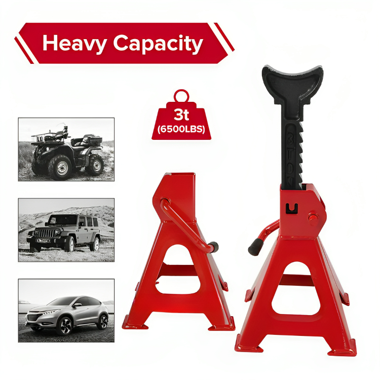 Σετ 2 Μηχανικοί Γρύλοι Ανύψωσης -Τρίποδα Jack Stand - Έως 3 Τόνους Σετ 2 Μηχανικοί Γρύλοι Ανύψωσης -Τρίποδα Jack Stand - Έως 3 Τόνους