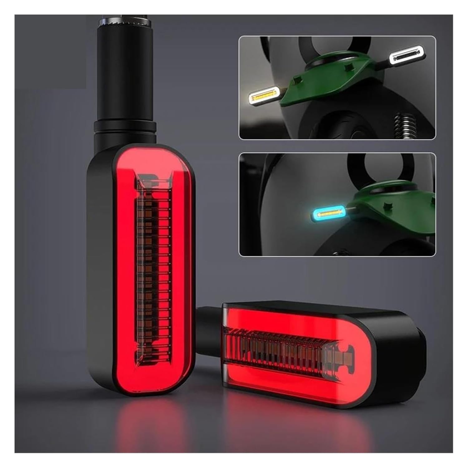 Σετ 2 σε 1 Δυναμικά LED Φλας Μοτοσυκλέτας & Κόκκινο Φως Φρένων - Αδιάβροχα IPX6 Σετ 2 σε 1 Δυναμικά LED Φλας Μοτοσυκλέτας & Κόκκινο Φως Φρένων - Αδιάβροχα IPX6
