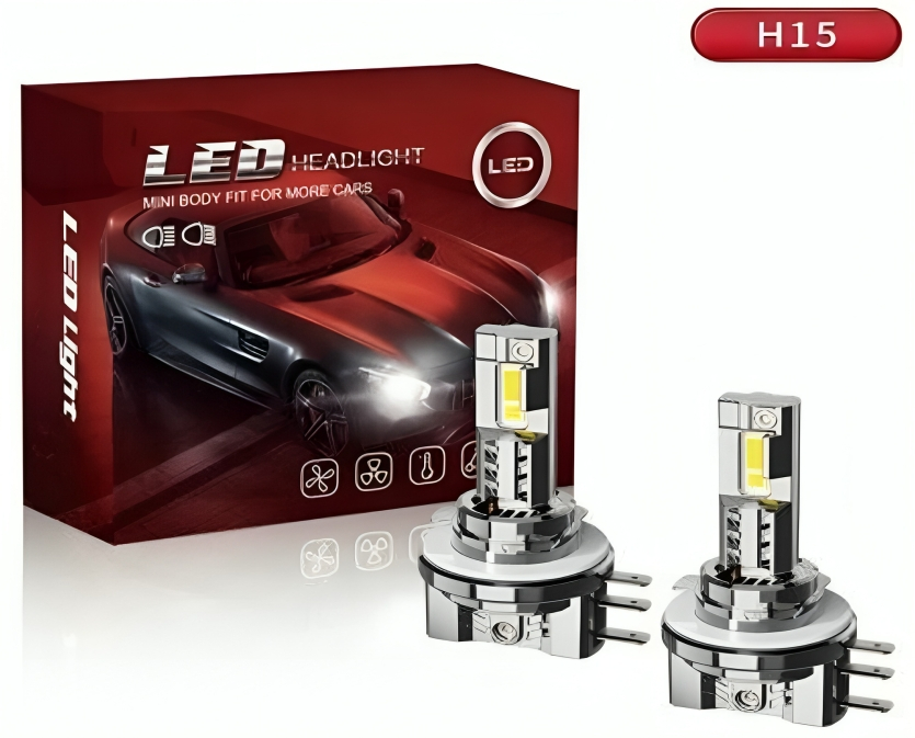 Σετ 2x LED Λάμπες Αυτοκινήτου 70W - Ψυχρό Λευκό 6000K - Mini Body Canbus H15 Σετ 2x LED Λάμπες Αυτοκινήτου 70W - Ψυχρό Λευκό 6000K - Mini Body Canbus H15