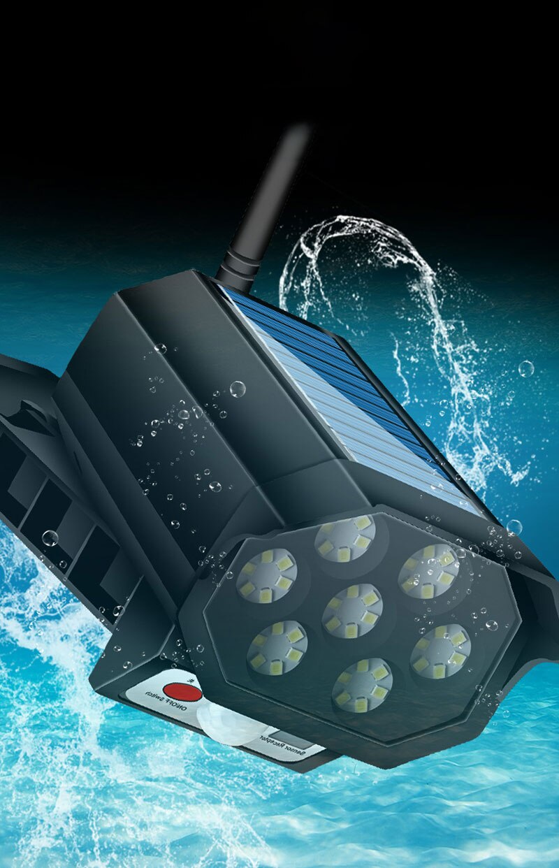 Mini Αδιάβροχο Ηλιακό 42 LED Φωτιστικό Δρόμου & Ομοίωμα Κάμερας Ασφαλείας Dummy με Φωτοκύτταρο, Αισθητήρα Κίνησης & Τηλεχειριστήριο - Μαύρο Mini Αδιάβροχο Ηλιακό 42 LED Φωτιστικό Δρόμου & Ομοίωμα Κάμερας Ασφαλείας Dummy με Φωτοκύτταρο, Αισθητήρα Κίνησης & Τηλεχειριστήριο - Μαύρο