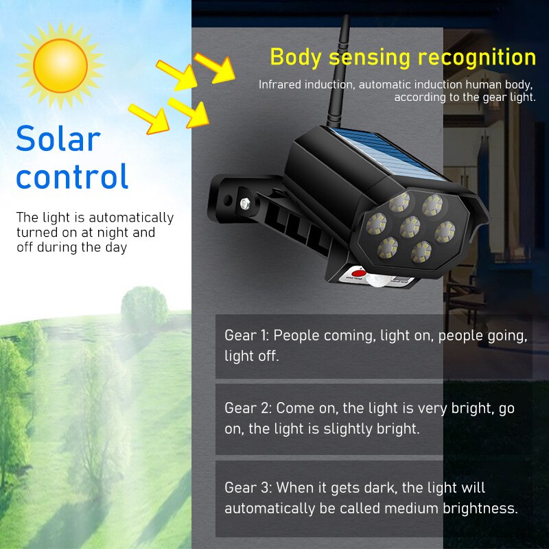 Mini Αδιάβροχο Ηλιακό 42 LED Φωτιστικό Δρόμου & Ομοίωμα Κάμερας Ασφαλείας Dummy με Φωτοκύτταρο, Αισθητήρα Κίνησης & Τηλεχειριστήριο - Μαύρο Mini Αδιάβροχο Ηλιακό 42 LED Φωτιστικό Δρόμου & Ομοίωμα Κάμερας Ασφαλείας Dummy με Φωτοκύτταρο, Αισθητήρα Κίνησης & Τηλεχειριστήριο - Μαύρο