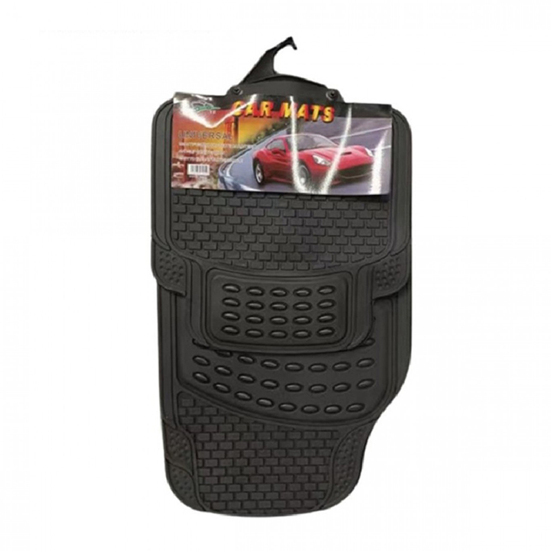 Universal Αντιολισθητικά Λαστιχένια Πατάκια Αυτοκινήτου Σετ 4 Τεμαχίων - Μαύρο Universal Αντιολισθητικά Λαστιχένια Πατάκια Αυτοκινήτου Σετ 4 Τεμαχίων - Μαύρο