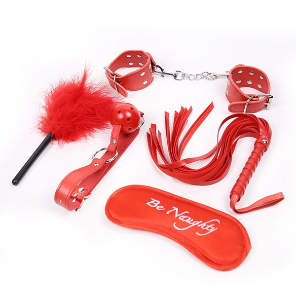 Σετ 5 Κόκκινα Ερωτικά Αξεσουάρ Δεσίματος από Δερματίνη Σετ 5 Κόκκινα Ερωτικά Αξεσουάρ Δεσίματος από Δερματίνη