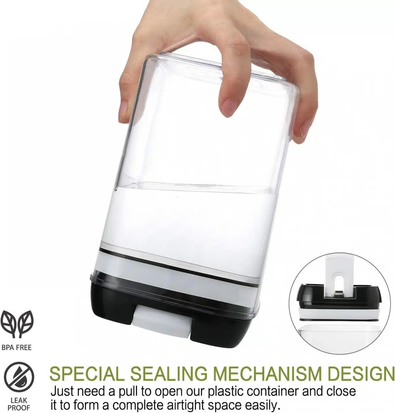 Σετ 7 Τεμαχίων Αεροστεγή Διάφανα Πλαστικά Δοχεία για Τρόφιμα Σετ 7 Τεμαχίων Αεροστεγή Διάφανα Πλαστικά Δοχεία για Τρόφιμα