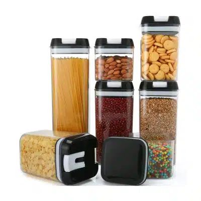 Σετ 7 Τεμαχίων Αεροστεγή Διάφανα Πλαστικά Δοχεία για Τρόφιμα Σετ 7 Τεμαχίων Αεροστεγή Διάφανα Πλαστικά Δοχεία για Τρόφιμα