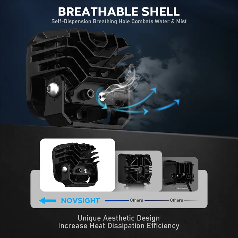 Σετ Αδιάβροχοι LED Προβολείς 3” 24W 2560LM - Βοηθητικά Φώτα Διαφόρων Οχημάτων - Novsight Σετ Αδιάβροχοι LED Προβολείς 3” 24W 2560LM - Βοηθητικά Φώτα Διαφόρων Οχημάτων - Novsight