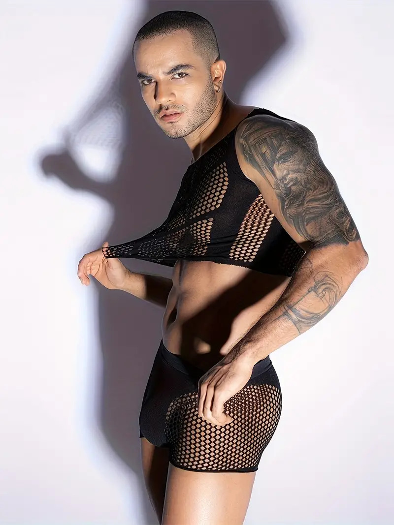 Σετ Ανδρικά Αισθησιακά Εσώρουχα - Διάτρητα - Ελαστικό One Size Σετ Ανδρικά Αισθησιακά Εσώρουχα - Διάτρητα - Ελαστικό One Size