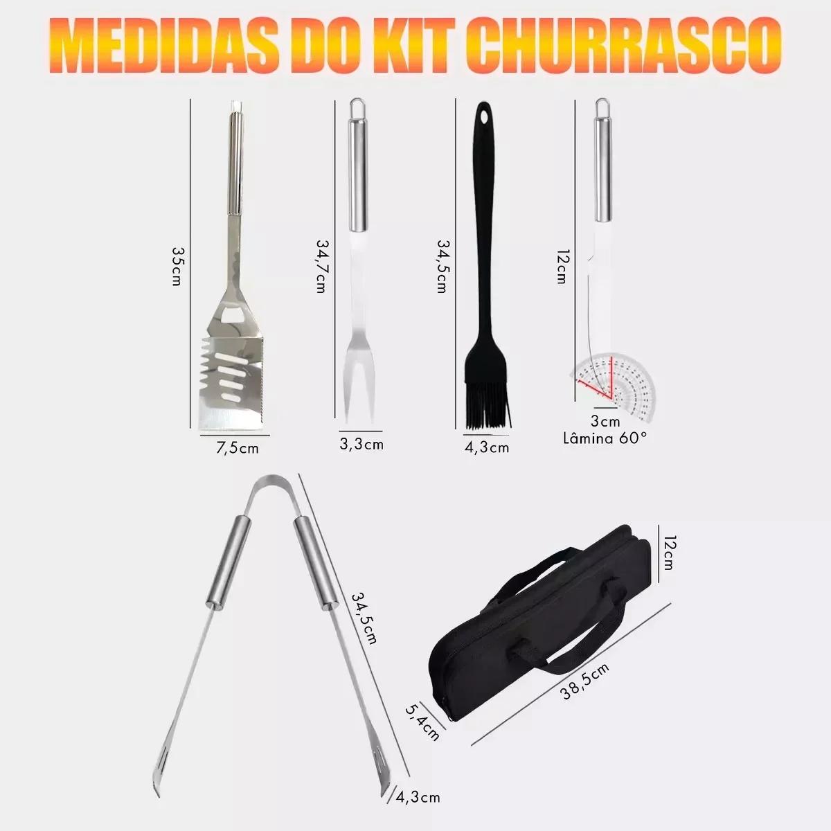 Σετ Ανοξείδωτων Εργαλείων Μπάρμπεκιου 15τμχ σε Μαύρη Υφασμάτινη Θήκη Σετ Ανοξείδωτων Εργαλείων Μπάρμπεκιου 15τμχ σε Μαύρη Υφασμάτινη Θήκη