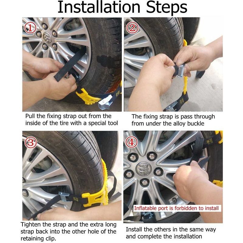 Σετ Αντιολισθητικές Αλυσίδες Νέου Τύπου για Χιόνι & Πάγο Anti Slip Snow Chains Σετ Αντιολισθητικές Αλυσίδες Νέου Τύπου για Χιόνι & Πάγο Anti Slip Snow Chains