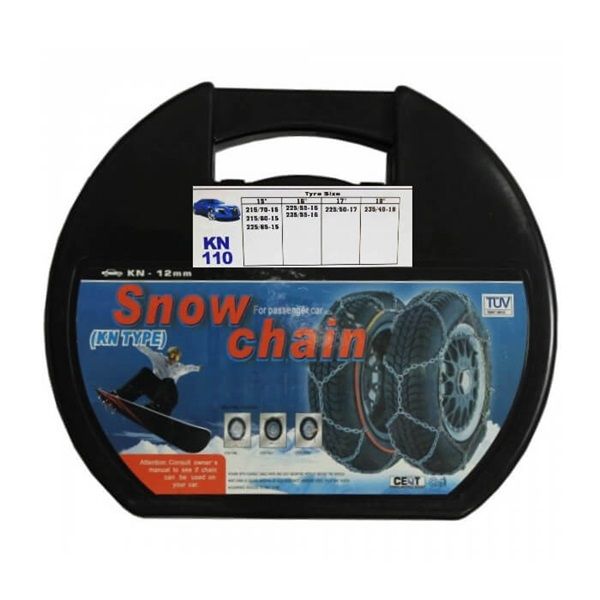 Σετ Αντιολισθητικές Αλυσίδες Χιονιού Επιβατικού Αυτοκινήτου 2τμχ 12mm για Ζάντα R15 - R16 - R17 - R18 Σετ Αντιολισθητικές Αλυσίδες Χιονιού Επιβατικού Αυτοκινήτου 2τμχ 12mm για Ζάντα R15 - R16 - R17 - R18
