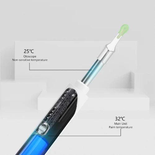 Εργαλείο αφαίρεσης κεριού αυτιού με κάμερα HD και καθαριστικό αυτιού με 6 φώτα LED – Λευκό Εργαλείο αφαίρεσης κεριού αυτιού με κάμερα HD και καθαριστικό αυτιού με 6 φώτα LED – Λευκό