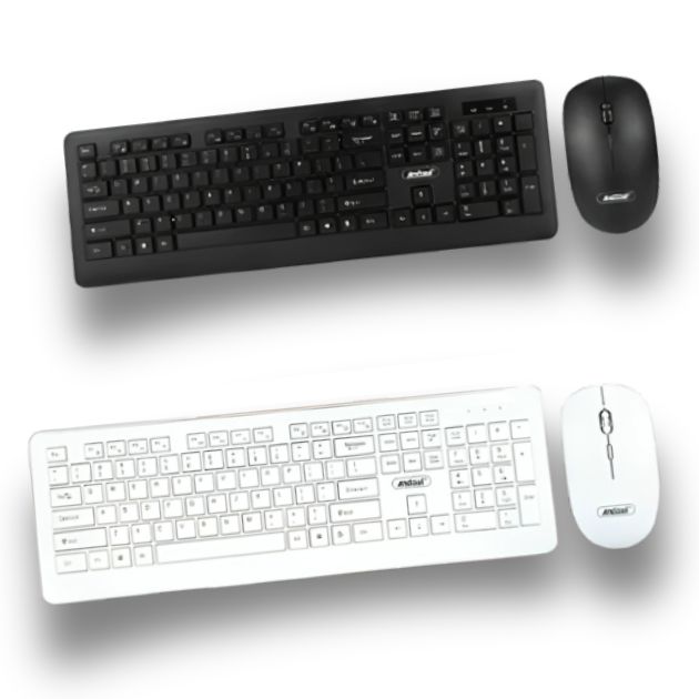 Σετ Ασύρματο Πληκτρολόγιο με Ποντίκι - Andowl Σετ Ασύρματο Πληκτρολόγιο με Ποντίκι - Andowl