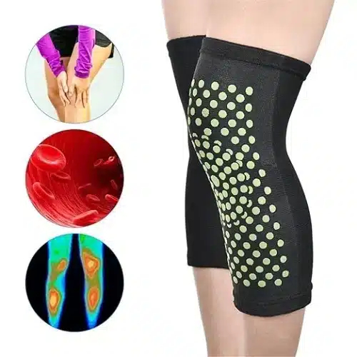 Σετ Ελαστικές Επιγονατίδες Τουρμαλίνης για Ανακούφιση από Πόνο και Φλεγμονές Μαύρο-Κόκκινο 2 τμχ Σετ Ελαστικές Επιγονατίδες Τουρμαλίνης για Ανακούφιση από Πόνο και Φλεγμονές Μαύρο-Κόκκινο 2 τμχ