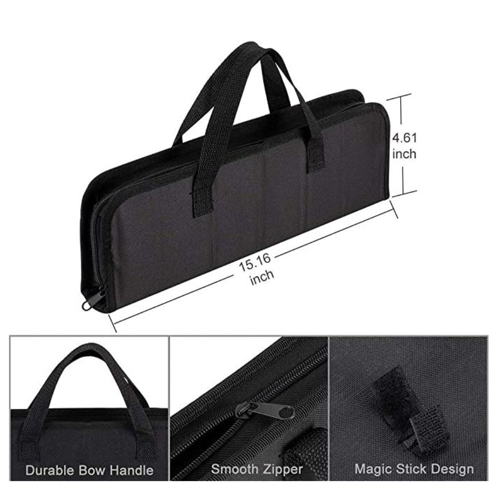 Σετ Εργαλείων BBQ 18 τμχ από Ανοξείδωτο Ατσάλι σε Υφασμάτινη Θήκη Μεταφοράς Σετ Εργαλείων BBQ 18 τμχ από Ανοξείδωτο Ατσάλι σε Υφασμάτινη Θήκη Μεταφοράς