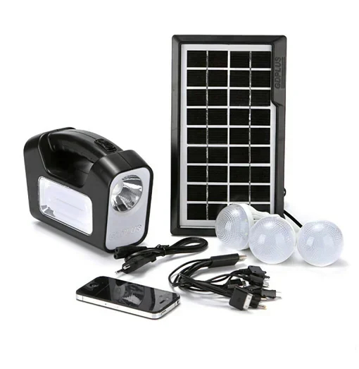 Σετ Ηλιακό Σύστημα Φωτισμού – Φόρτισης με 3 Λάμπες LED και Πάνελ GDPLUS Σετ Ηλιακό Σύστημα Φωτισμού – Φόρτισης με 3 Λάμπες LED και Πάνελ GDPLUS