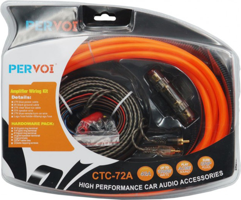 Σετ Καλωδίων Ενισχυτή Αυτοκινήτου εως 1000W Pervoi Σετ Καλωδίων Ενισχυτή Αυτοκινήτου εως 1000W Pervoi