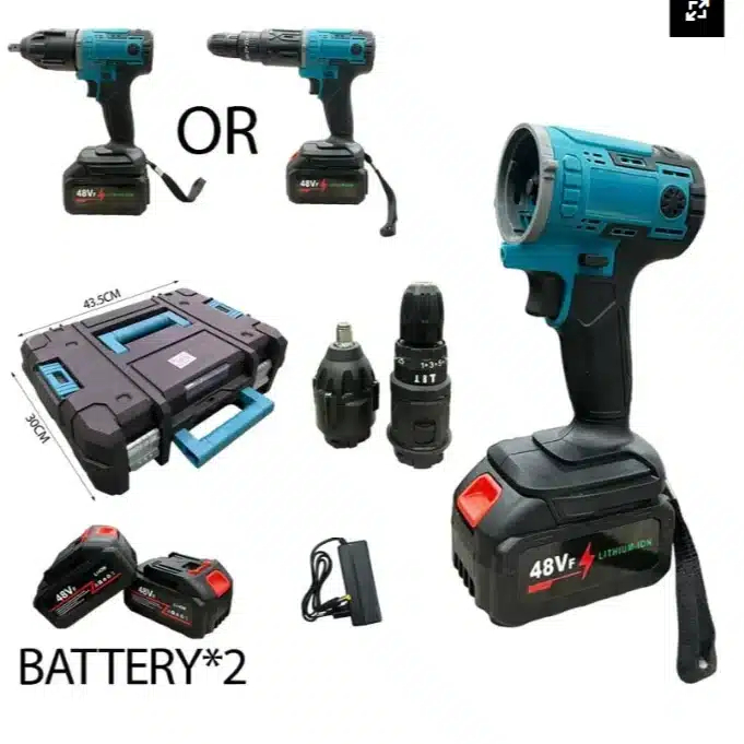 Σετ Κασετίνα Ηλεκτρικό Πολυεργαλείο Περιστροφικό Με Δύο Μπαταρίες 48W Σετ Κασετίνα Ηλεκτρικό Πολυεργαλείο Περιστροφικό Με Δύο Μπαταρίες 48W