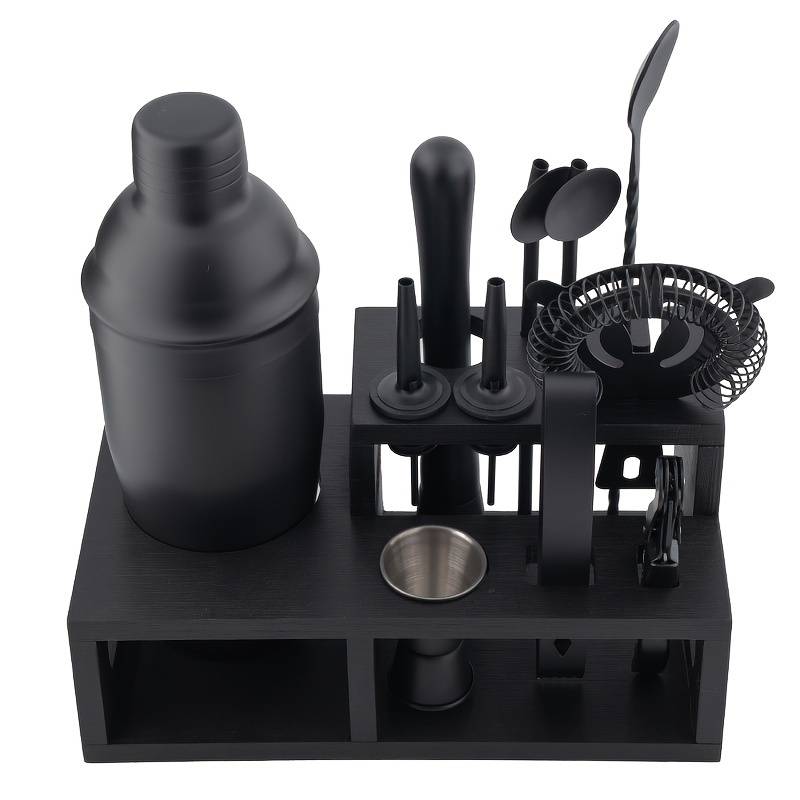 Σετ Κοκτέιλ 13 Τεμαχίων από Ανοξείδωτο Ατσάλι με Βάση από Bamboo Σετ Κοκτέιλ 13 Τεμαχίων από Ανοξείδωτο Ατσάλι με Βάση από Bamboo