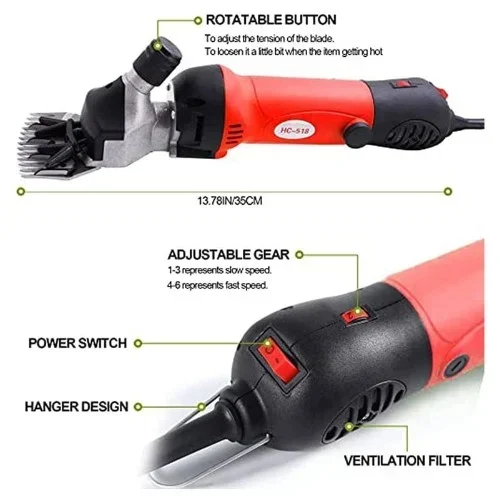 Σετ Κουρευτικής Μηχανής Προβάτων, Ζώων Φάρμας και Αγρού με 6 Ταχύτητες και Αξεσουάρ – Sheep Professional Electric Grooming Clipper Σετ Κουρευτικής Μηχανής Προβάτων, Ζώων Φάρμας και Αγρού με 6 Ταχύτητες και Αξεσουάρ – Sheep Professional Electric Grooming Clipper