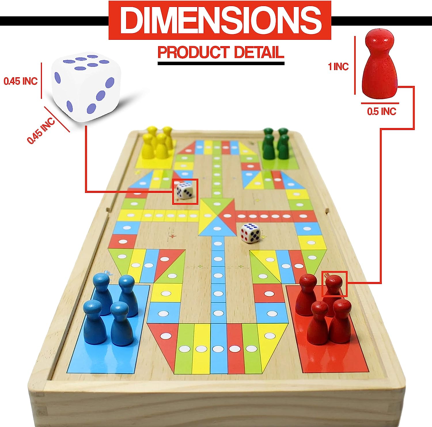 Σετ Ξύλινο Επιτραπέζιο Διαδραστικό Παιχνίδι Διπλής Όψης 2 σε 1 Sling Shot Puck & Ludo για Ηλικίες 6 + Σετ Ξύλινο Επιτραπέζιο Διαδραστικό Παιχνίδι Διπλής Όψης 2 σε 1 Sling Shot Puck & Ludo για Ηλικίες 6 +