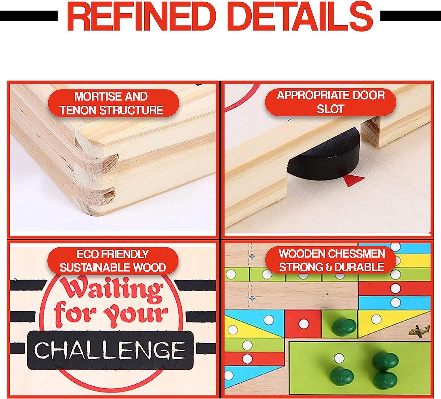 Σετ Ξύλινο Επιτραπέζιο Διαδραστικό Παιχνίδι Διπλής Όψης 2 σε 1 Sling Shot Puck & Ludo για Ηλικίες 6 + Σετ Ξύλινο Επιτραπέζιο Διαδραστικό Παιχνίδι Διπλής Όψης 2 σε 1 Sling Shot Puck & Ludo για Ηλικίες 6 +