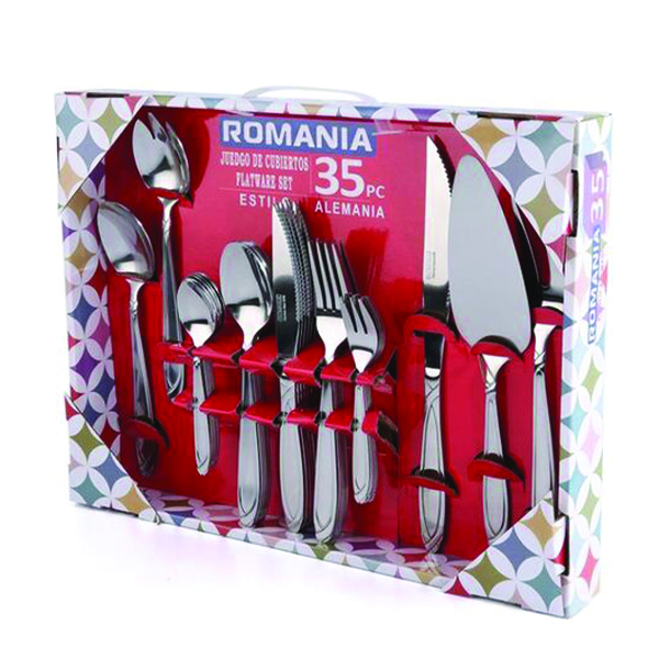 Σετ Μαχαιροπίρουνα και Εργαλεία Σερβιρίσματος από Ανοξείδωτο Ατσάλι 35τμχ Ασημί Σετ Μαχαιροπίρουνα και Εργαλεία Σερβιρίσματος από Ανοξείδωτο Ατσάλι 35τμχ Ασημί