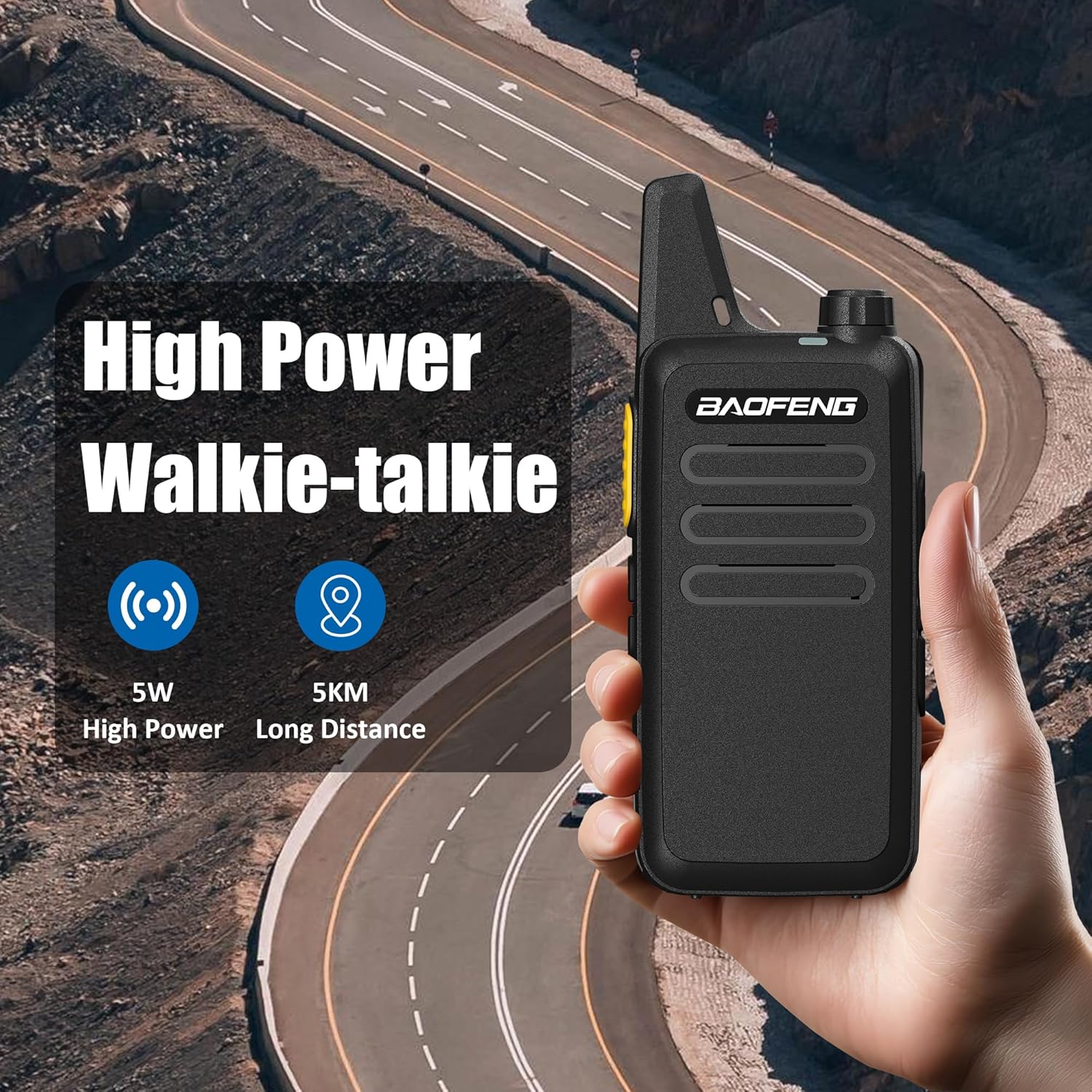 Σετ Mini Walkie Talkie 5W με 16 Κανάλια 2 τμχ - Baofeng Σετ Mini Walkie Talkie 5W με 16 Κανάλια 2 τμχ - Baofeng