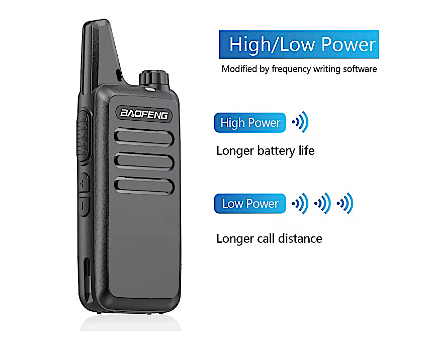 Σετ Mini Walkie Talkie 5W με 16 Κανάλια 2 τμχ - Baofeng Σετ Mini Walkie Talkie 5W με 16 Κανάλια 2 τμχ - Baofeng