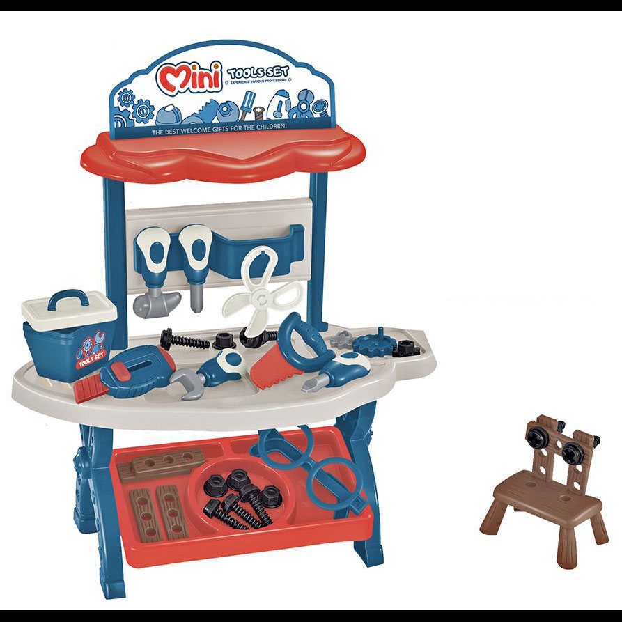 Σετ Παιδική Λαμπάδα με Πάγκο 48 Εργαλείων 34x25x7cm Σετ Παιδική Λαμπάδα με Πάγκο 48 Εργαλείων 34x25x7cm