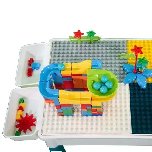 Σετ Παιδικό Τραπεζάκι Δραστηριοτήτων με 1 Καρεκλάκι Rabbit και Τουβλάκια 85 Τεμ Σετ Παιδικό Τραπεζάκι Δραστηριοτήτων με 1 Καρεκλάκι Rabbit και Τουβλάκια 85 Τεμ