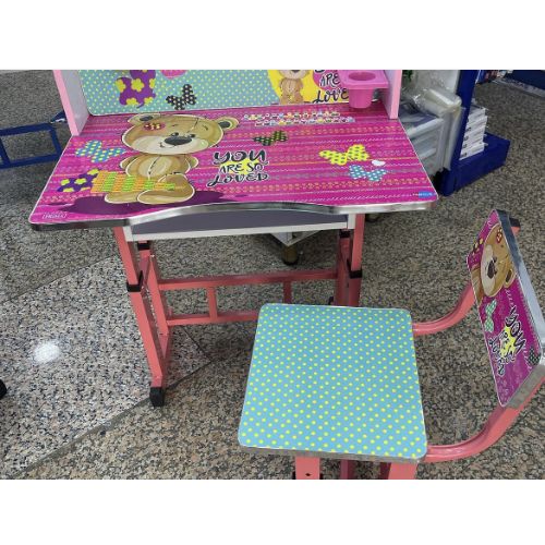 Σετ Παιδικό Τραπεζάκι με Καρεκλάκι Ροζ Γαλάζιο με Αρκουδάκι Σετ Παιδικό Τραπεζάκι με Καρεκλάκι Ροζ Γαλάζιο με Αρκουδάκι