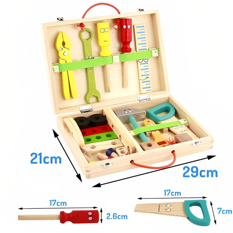 Σετ Παιχνίδι Ξύλινο Βαλιτσάκι Με Εργαλεία - Simulation Toolbox Wooden Toys - Για Ηλικίες από 3+ Ετών Σετ Παιχνίδι Ξύλινο Βαλιτσάκι Με Εργαλεία - Simulation Toolbox Wooden Toys - Για Ηλικίες από 3+ Ετών