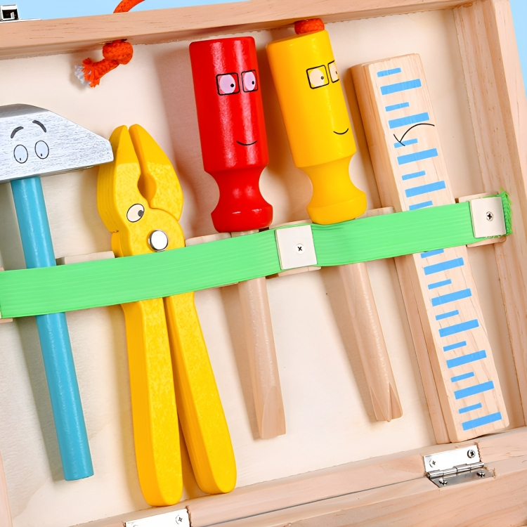 Σετ Παιχνίδι Ξύλινο Βαλιτσάκι Με Εργαλεία - Simulation Toolbox Wooden Toys - Για Ηλικίες από 3+ Ετών Σετ Παιχνίδι Ξύλινο Βαλιτσάκι Με Εργαλεία - Simulation Toolbox Wooden Toys - Για Ηλικίες από 3+ Ετών