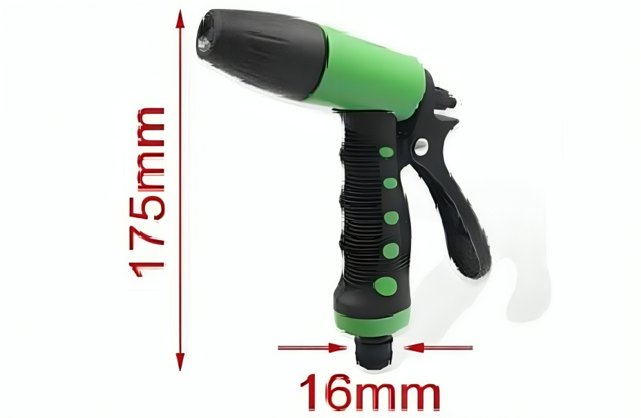 Σετ Πιστόλι Ποτίσματος Μονής Ροής με 3x Ανταλλακτικά Ρακόρ Σετ Πιστόλι Ποτίσματος Μονής Ροής με 3x Ανταλλακτικά Ρακόρ