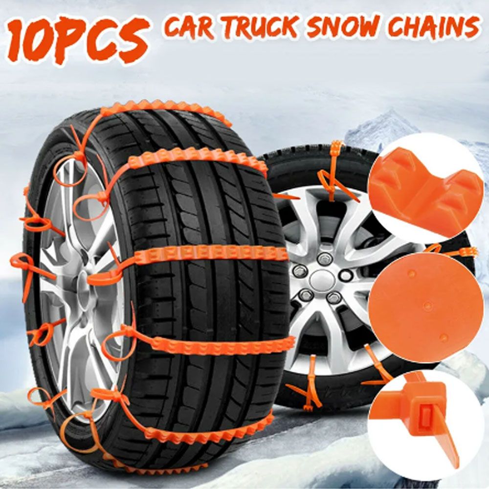 Σετ Πλαστικές Επαναχρησιμοποιήσιμες Αλυσίδες Χιονιού για Ζάντες Επιβατικού Αυτοκινήτου 10τμχ Σετ Πλαστικές Επαναχρησιμοποιήσιμες Αλυσίδες Χιονιού για Ζάντες Επιβατικού Αυτοκινήτου 10τμχ