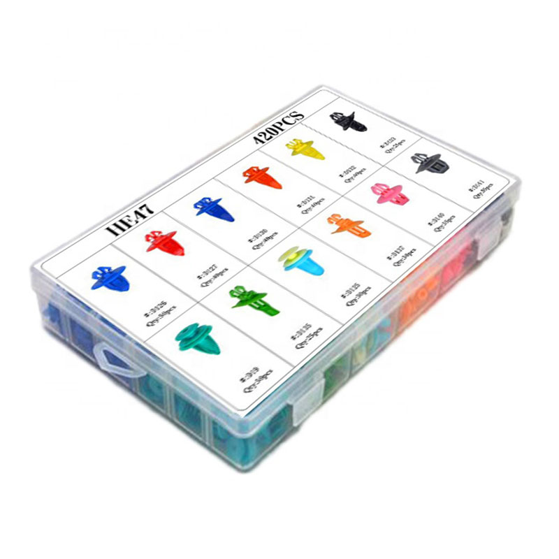 Σετ Πολύχρωμα Κλιπ - Κασετίνα 420 τμχ για Εσωτερικό, Πλαστικά, Ταπετσαρία, Μοκέτες Αυτοκινήτου & Προφυλακτήρες Universal Σετ Πολύχρωμα Κλιπ - Κασετίνα 420 τμχ για Εσωτερικό, Πλαστικά, Ταπετσαρία, Μοκέτες Αυτοκινήτου & Προφυλακτήρες Universal