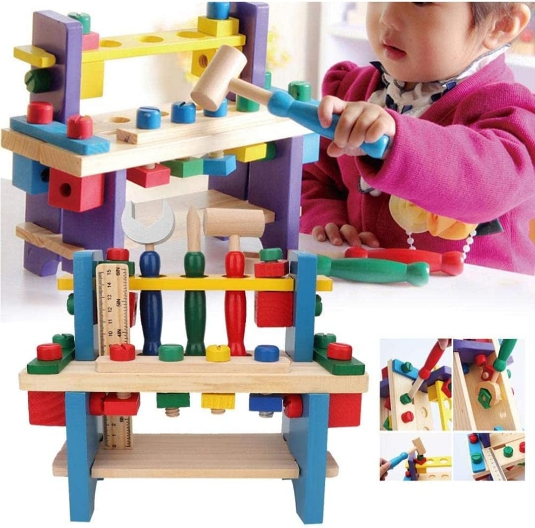 Σετ Πολύχρωμος Πάγκος Εργαλείων για Κατασκευές DIY για Ηλικίες 3 + Ετών Σετ Πολύχρωμος Πάγκος Εργαλείων για Κατασκευές DIY για Ηλικίες 3 + Ετών