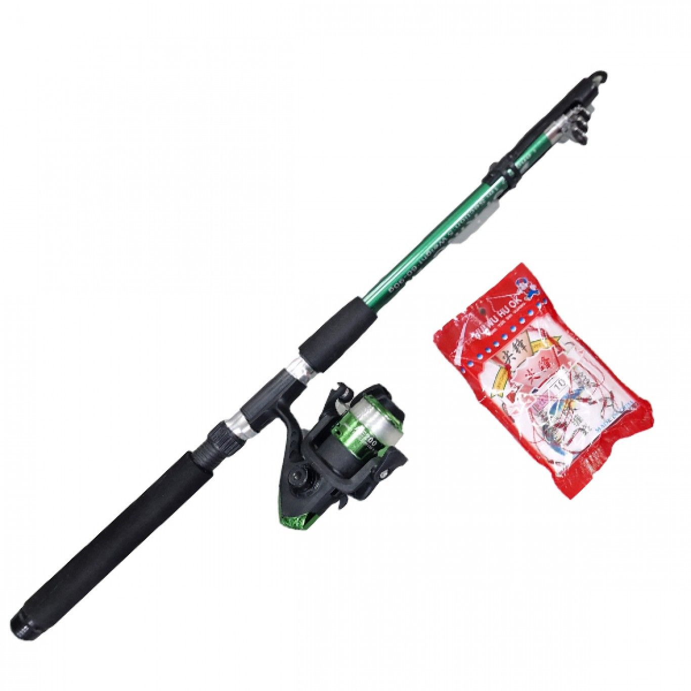 Σετ Ψαρέματος με Τηλεσκοπικό Καλάμι 2.1μ - Μηχανάκι και Αγκίστρια - Fishing Set For Beginners Σετ Ψαρέματος με Τηλεσκοπικό Καλάμι 2.1μ - Μηχανάκι και Αγκίστρια - Fishing Set For Beginners