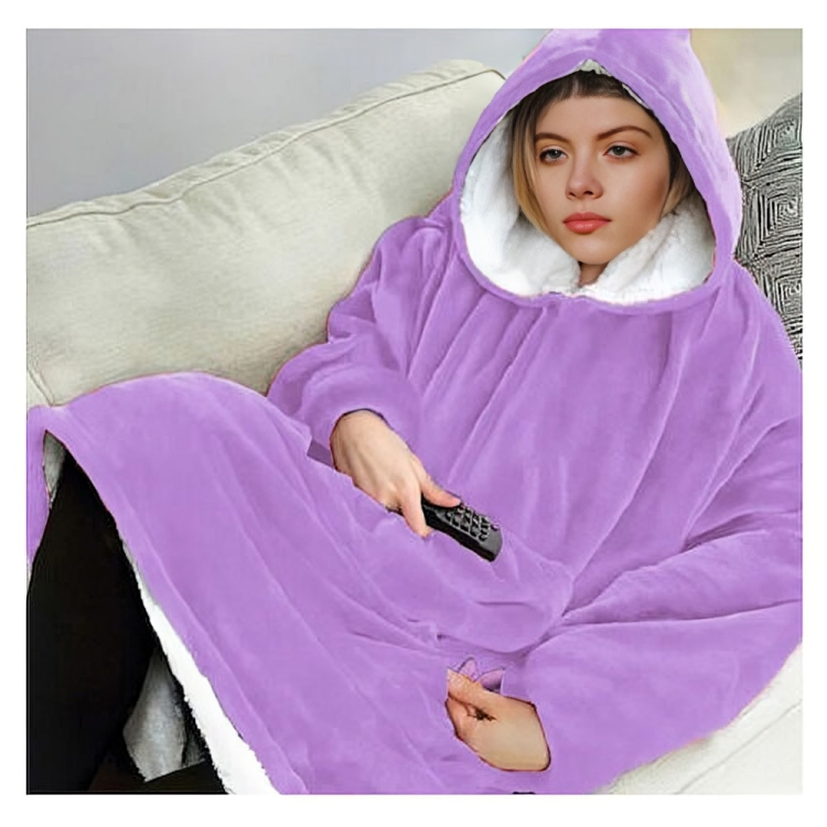 SoftHug Φλις Κουβέρτα με Μανίκια, Κουκούλα & Ζεστό Γουνάκι - Oversized Φούτερ για το σπίτι SoftHug Φλις Κουβέρτα με Μανίκια, Κουκούλα & Ζεστό Γουνάκι - Oversized Φούτερ για το σπίτι