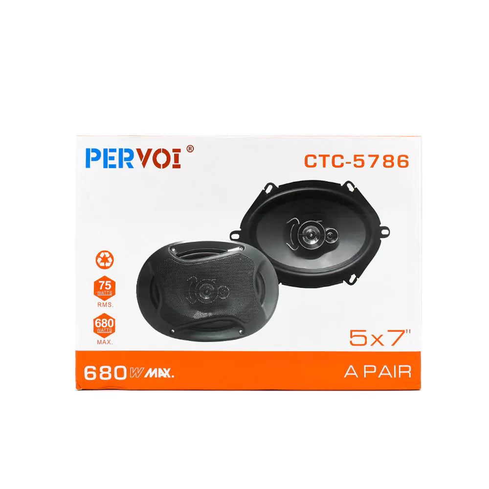 Σετ Στρογγυλά Ηχεία Αυτοκινήτου με 75W RMS - Midrange 5×7″ 680W 2τμχ Pervoi Μαύρο Σετ Στρογγυλά Ηχεία Αυτοκινήτου με 75W RMS - Midrange 5×7″ 680W 2τμχ Pervoi Μαύρο