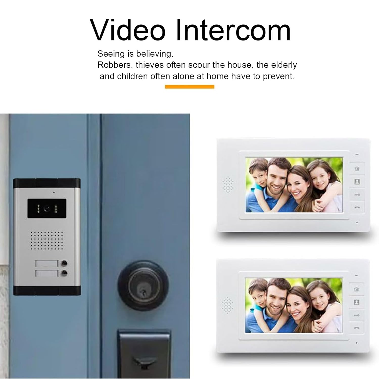 Σετ Θυροτηλέφωνο με 2 Έγχρωμες Θυροτηλεοράσεις LCD 7” και Κουδούνι με Νυχτερινή Υπέρυθρη Κάμερα Σετ Θυροτηλέφωνο με 2 Έγχρωμες Θυροτηλεοράσεις LCD 7” και Κουδούνι με Νυχτερινή Υπέρυθρη Κάμερα