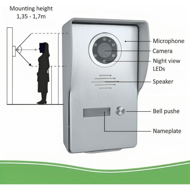 Σετ Θυροτηλεόρασης με Οθόνη 7″ & 2 Κουδούνια - Κάμερες με Αμφίδρομη Επικοινωνία Σετ Θυροτηλεόρασης με Οθόνη 7″ & 2 Κουδούνια - Κάμερες με Αμφίδρομη Επικοινωνία
