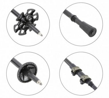 Σετ Τηλεσκοπικό Μπαστούνι Πεζοπορίας με Ρυθμιζόμενο Ύψος και Θήκη Μεταφοράς - Trekking Pole Set Explorer ESCAPE Σετ Τηλεσκοπικό Μπαστούνι Πεζοπορίας με Ρυθμιζόμενο Ύψος και Θήκη Μεταφοράς - Trekking Pole Set Explorer ESCAPE