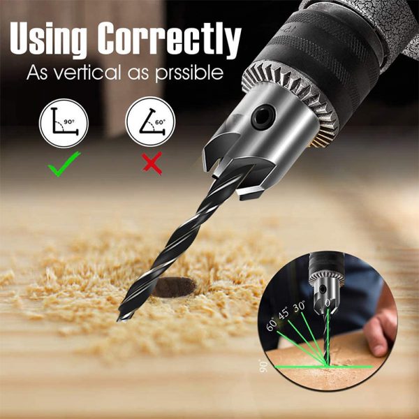 Σετ Τρυπάνια με Κυλινδρικό Στέλεχος και Φρέζα για Διάτρηση Ξύλου - 7 Τεμάχια & Allen Σετ Τρυπάνια με Κυλινδρικό Στέλεχος και Φρέζα για Διάτρηση Ξύλου - 7 Τεμάχια & Allen