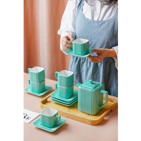 Σετ Τσαγιού – Καφέ OXFORD 7 τεμ & Δίσκο ΒΑΜΒΟΟ Σετ Τσαγιού – Καφέ OXFORD 7 τεμ & Δίσκο ΒΑΜΒΟΟ